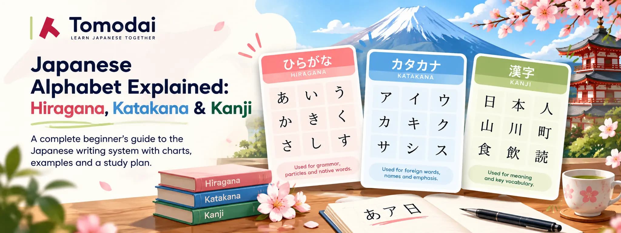 Japanese Alphabet Explained: Hiragana, Katakana & Kanji